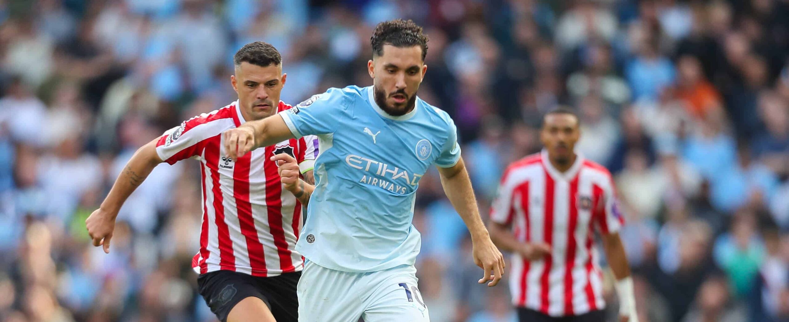 Rayan Cherki in action against Sunderland in 2026