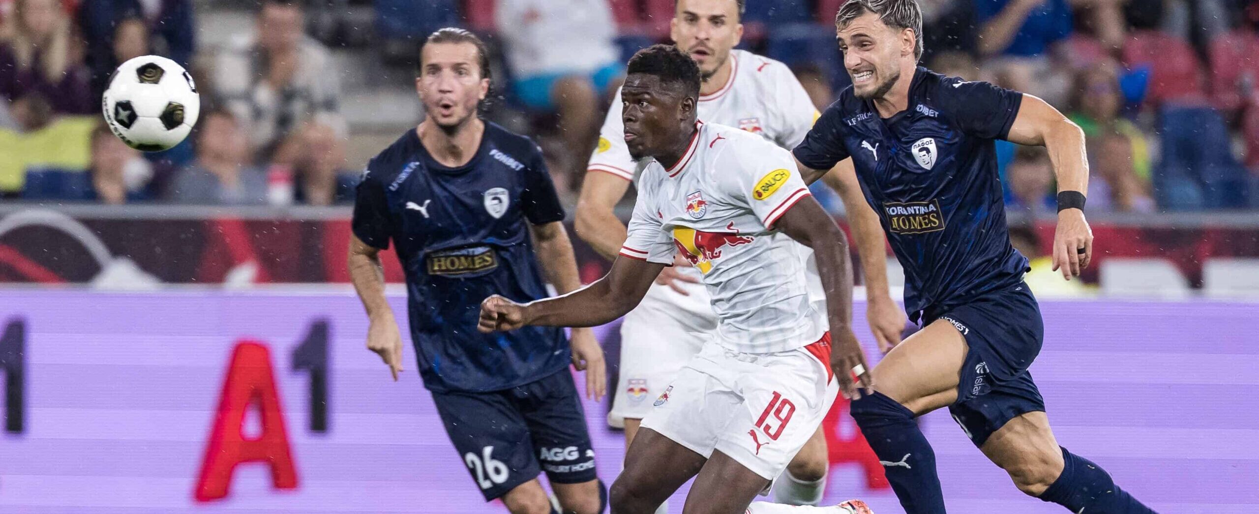 Karim Konate in action for Salzburg in 2026