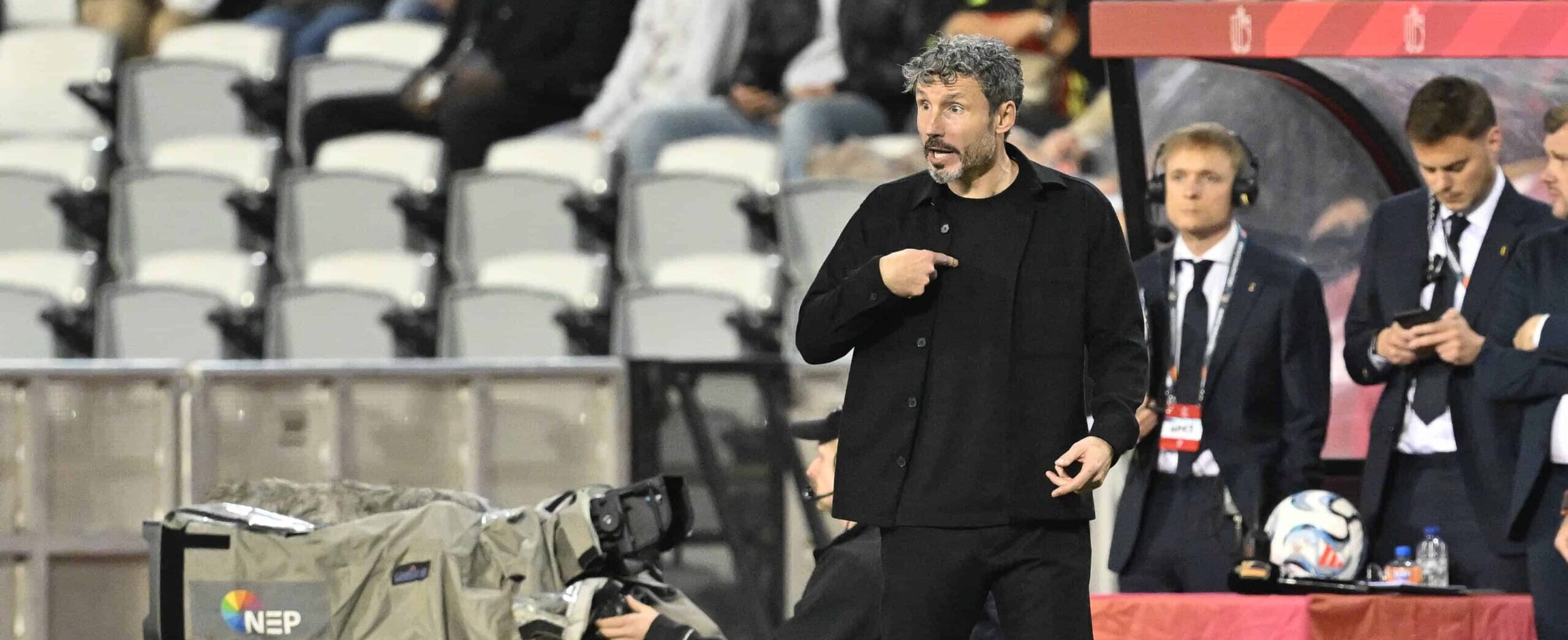 Mark van Bommel in action for Belgium in 2026