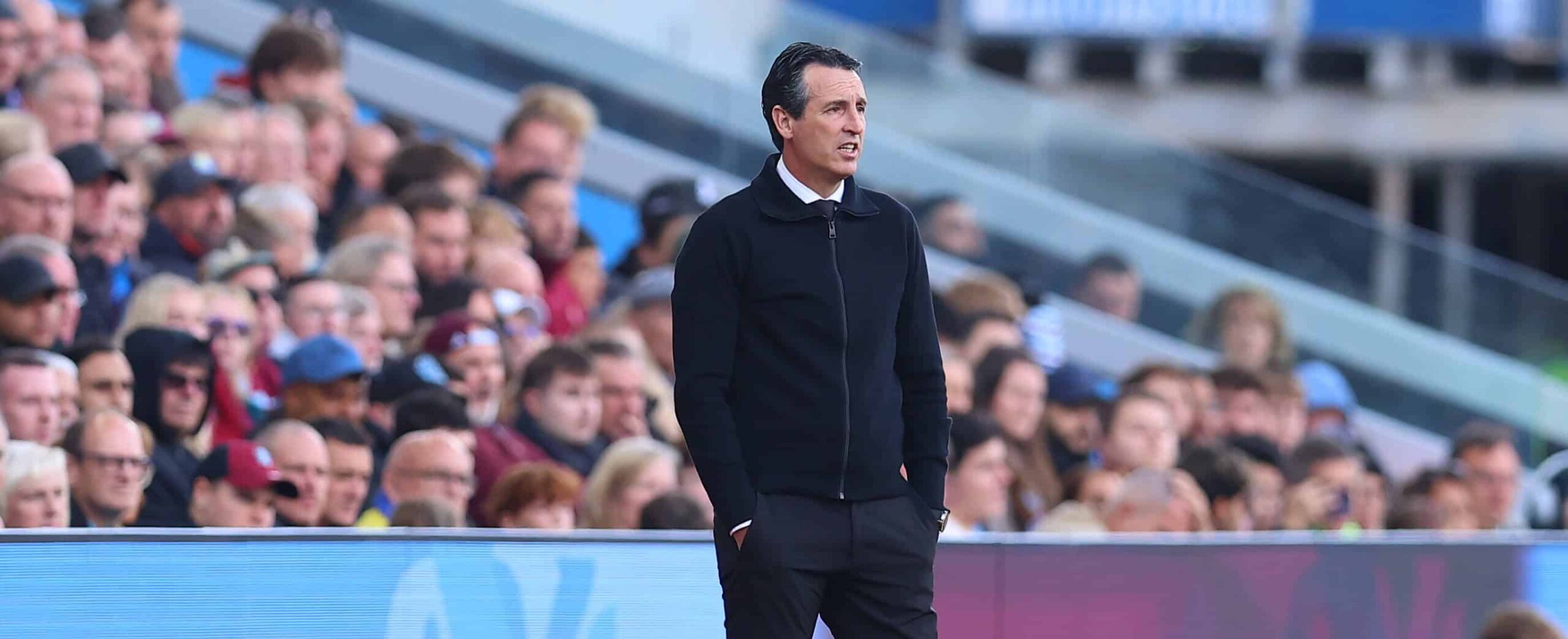 Unai Emery in action for Aston Villa in 2026