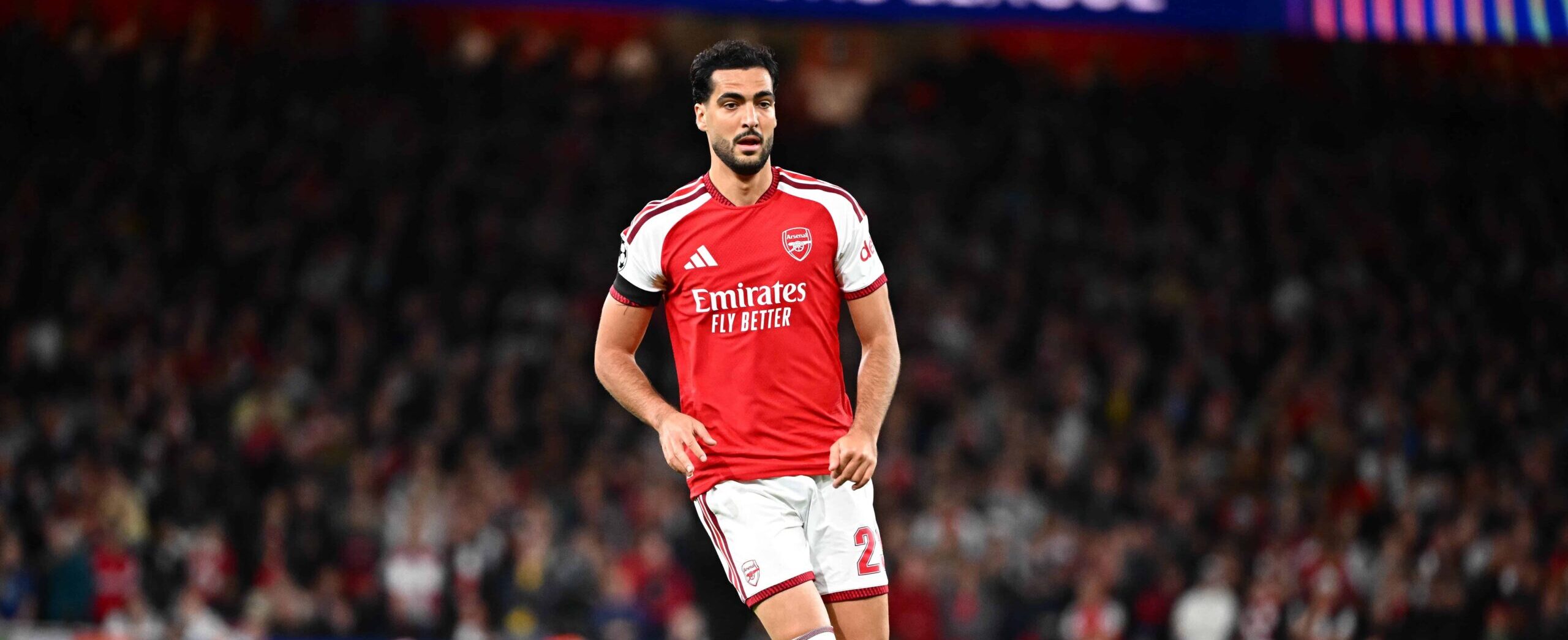 Mikel Merino in action for Arsenal in 2026