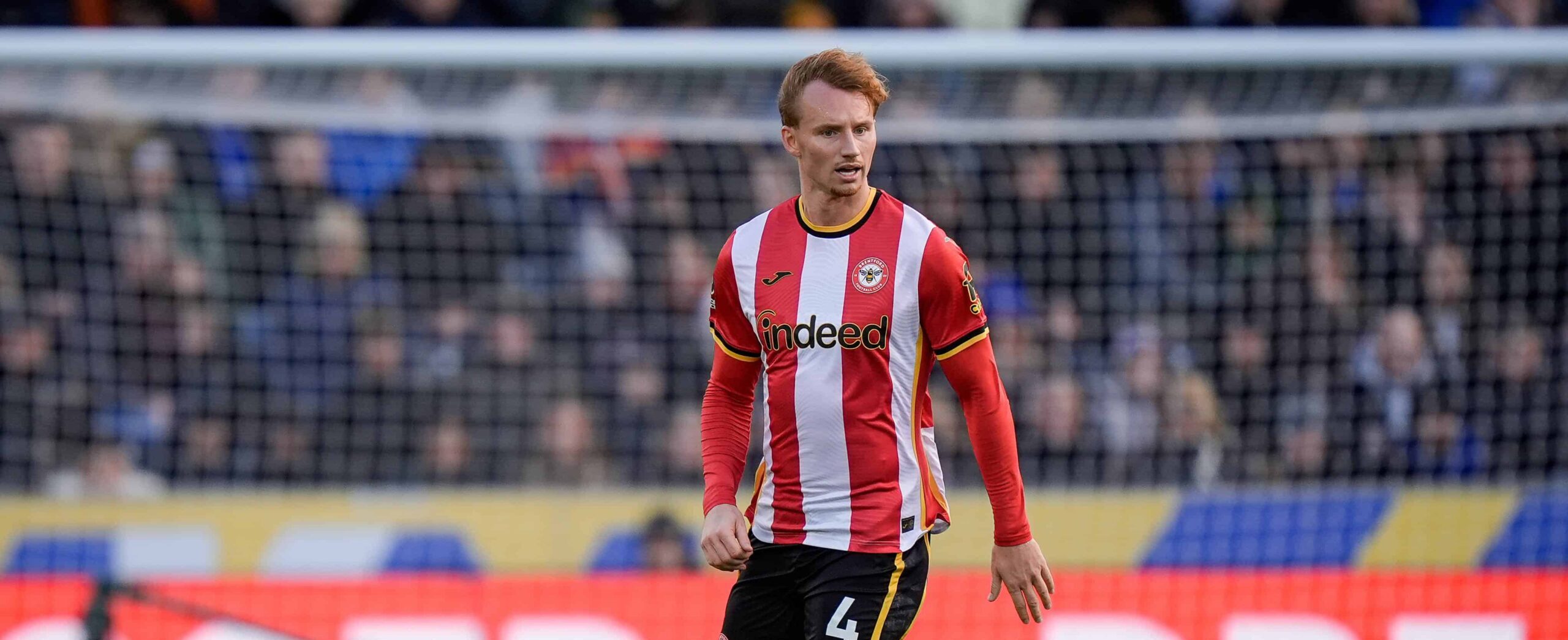 Sepp van den Berg in action for Brentford in 2026
